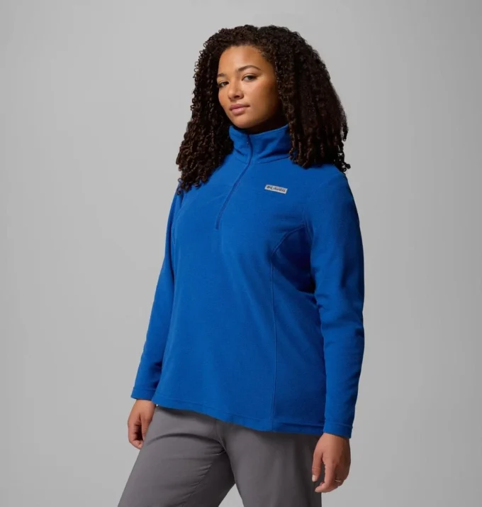 Women Lake Aloha™ Half Zip Fleece Pullover – Plus Size