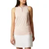 Women Omni-Wick Hole High Sleeveless Polo