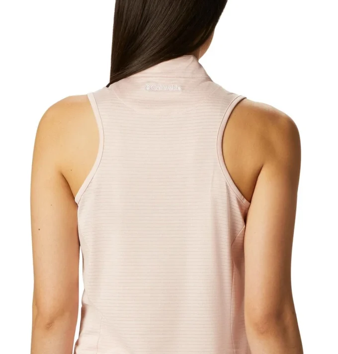 Women Omni-Wick Hole High Sleeveless Polo