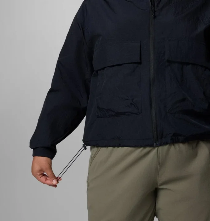 Women Paracutie™ Cropped Cargo Windbreaker – Plus Size Women Paracutie™ Cropped Cargo Windbreaker – Plus Size