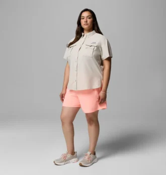 Women PFG Bahama™ Short Sleeve Shirt – Plus Size