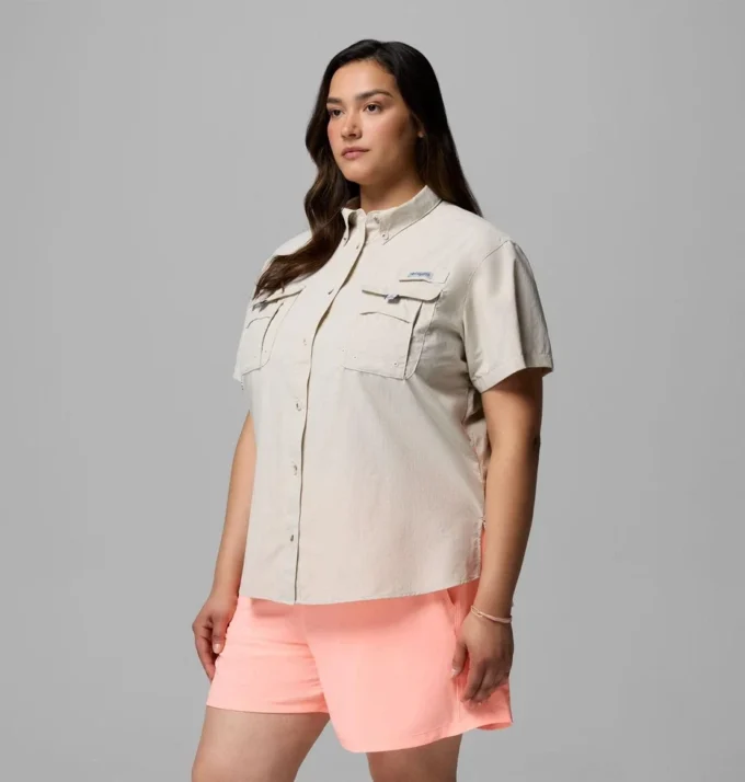 Women PFG Bahama™ Short Sleeve Shirt – Plus Size Women PFG Bahama™ Short Sleeve Shirt – Plus Size