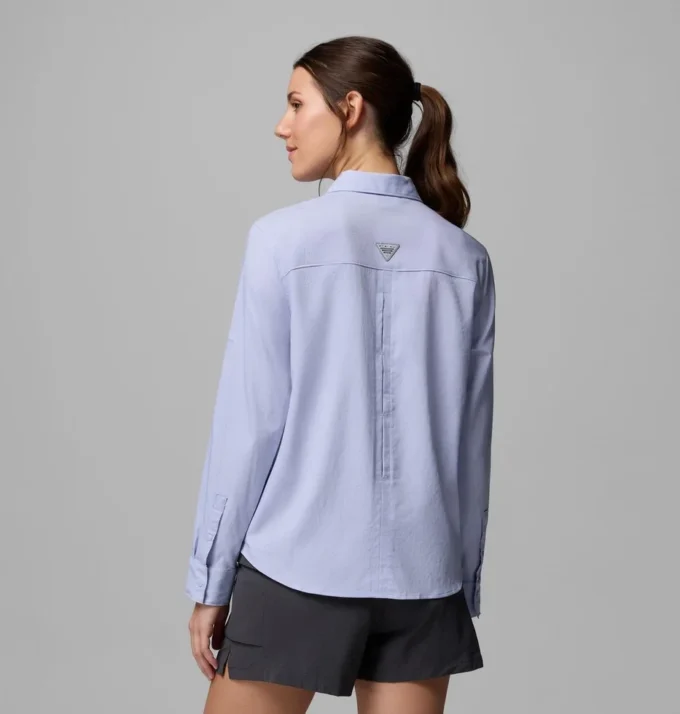 Women PFG Castback™ Woven Long Sleeve Shirt Women PFG Castback™ Woven Long Sleeve Shirt
