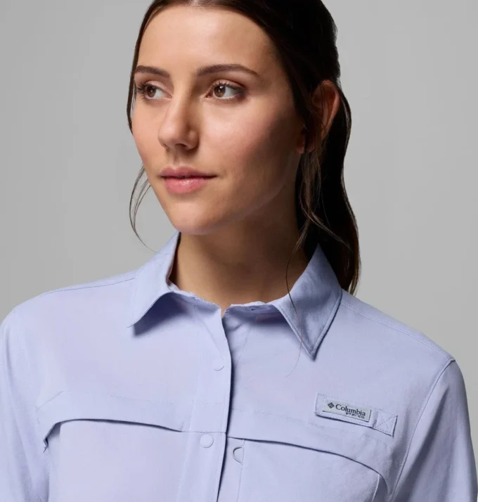 Women PFG Castback™ Woven Long Sleeve Shirt Women PFG Castback™ Woven Long Sleeve Shirt