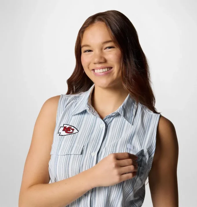 Women PFG Sun Drifter™ Woven Dress II – Kansas City Chiefs Women PFG Sun Drifter™ Woven Dress II – Kansas City Chiefs