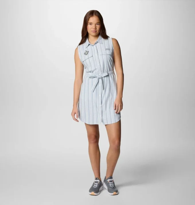 Women PFG Sun Drifter™ Woven Dress II – New Orleans Saints Women PFG Sun Drifter™ Woven Dress II – New Orleans Saints