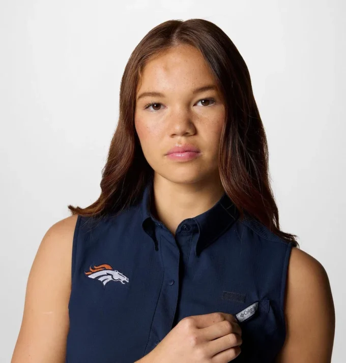 Women PFG Tamiami™ Sleeveless Shirt – Denver Broncos Women PFG Tamiami™ Sleeveless Shirt – Denver Broncos