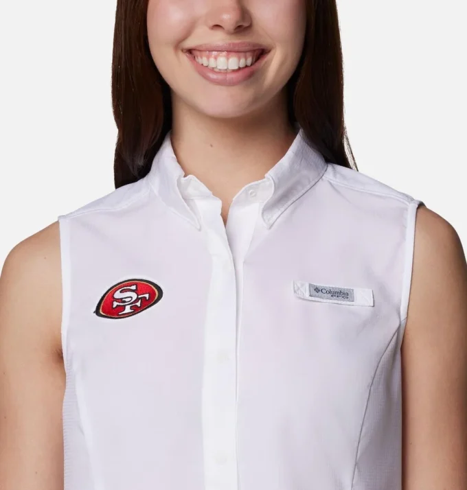 Women PFG Tamiami™ Sleeveless Shirt – San Franscisco 49ers Women PFG Tamiami™ Sleeveless Shirt – San Franscisco 49ers