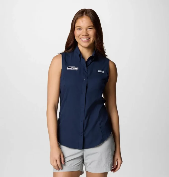 Women PFG Tamiami™ Sleeveless Shirt – Seattle Seahawks Women PFG Tamiami™ Sleeveless Shirt – Seattle Seahawks