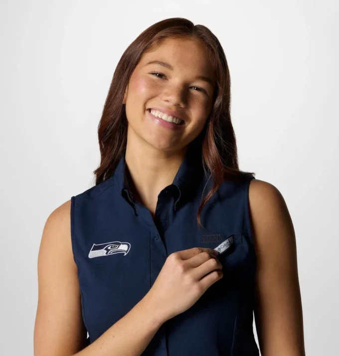 Women PFG Tamiami™ Sleeveless Shirt – Seattle Seahawks Women PFG Tamiami™ Sleeveless Shirt – Seattle Seahawks