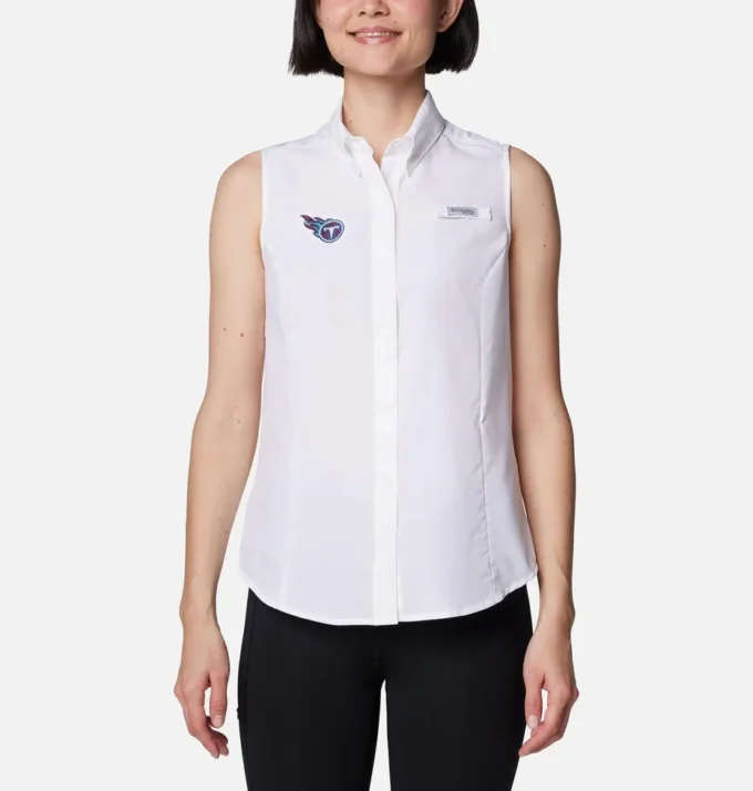 Women PFG Tamiami™ Sleeveless Shirt – Tennessee Titans Women PFG Tamiami™ Sleeveless Shirt – Tennessee Titans