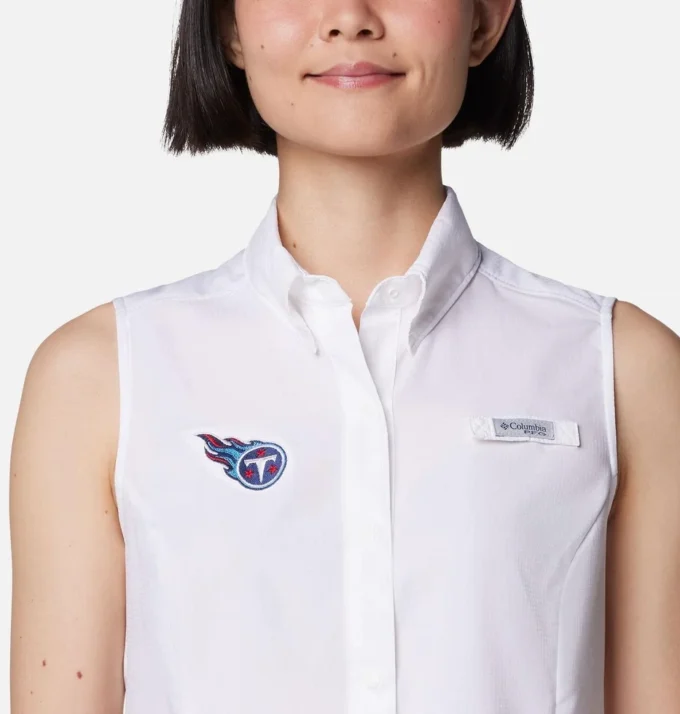 Women PFG Tamiami™ Sleeveless Shirt – Tennessee Titans Women PFG Tamiami™ Sleeveless Shirt – Tennessee Titans