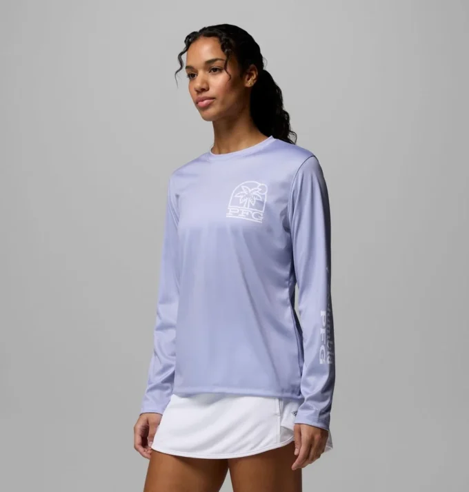 Women PFG Tidal Tee™ Palm Waves Long Sleeve Shirt Women PFG Tidal Tee™ Palm Waves Long Sleeve Shirt