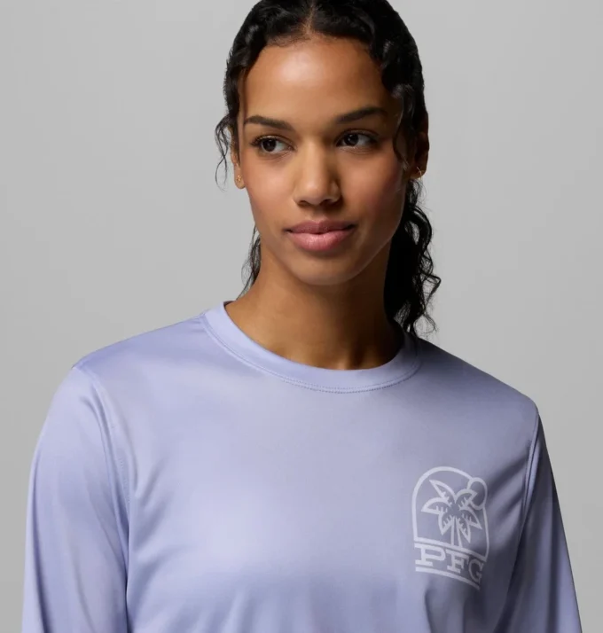 Women PFG Tidal Tee™ Palm Waves Long Sleeve Shirt Women PFG Tidal Tee™ Palm Waves Long Sleeve Shirt