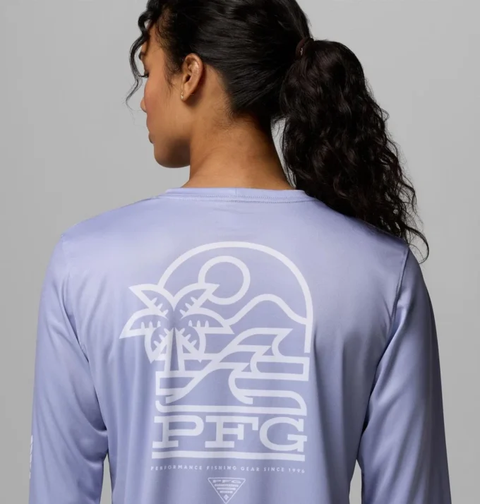 Women PFG Tidal Tee™ Palm Waves Long Sleeve Shirt Women PFG Tidal Tee™ Palm Waves Long Sleeve Shirt