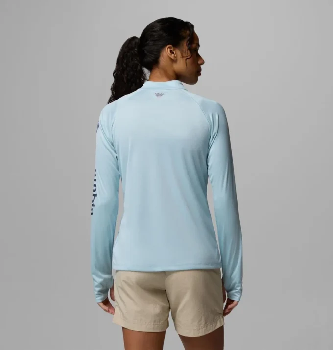 Women PFG Tidal Tee™ Quarter Zip Long Sleeve Shirt Women PFG Tidal Tee™ Quarter Zip Long Sleeve Shirt