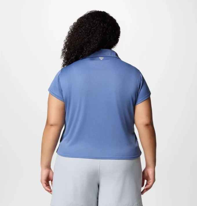 Women PFG Tidal Tee™ Short Sleeve Polo – Plus Size Women PFG Tidal Tee™ Short Sleeve Polo – Plus Size