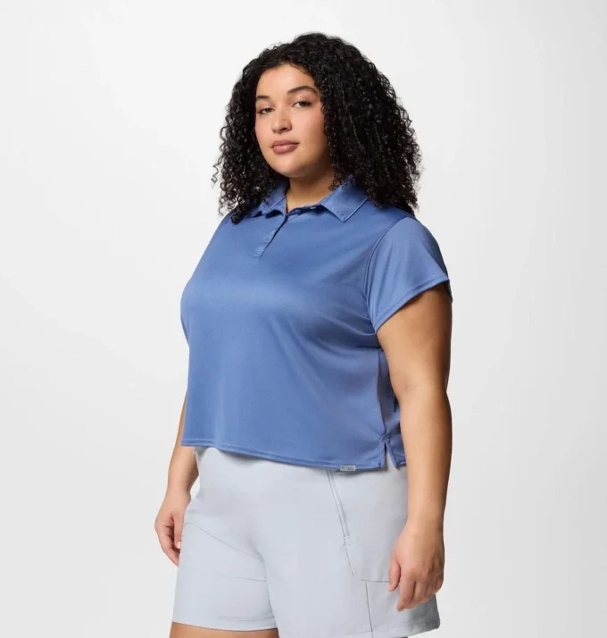 Women PFG Tidal Tee™ Short Sleeve Polo – Plus Size Women PFG Tidal Tee™ Short Sleeve Polo – Plus Size