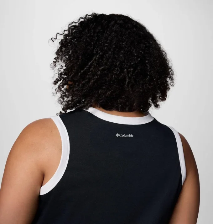 Women Rolling Bend™ Graphic Ringer Tank – Plus Size