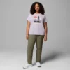 Women Ruby Springs™ Graphic Fitted Short Sleeve Shirt – Plus Size