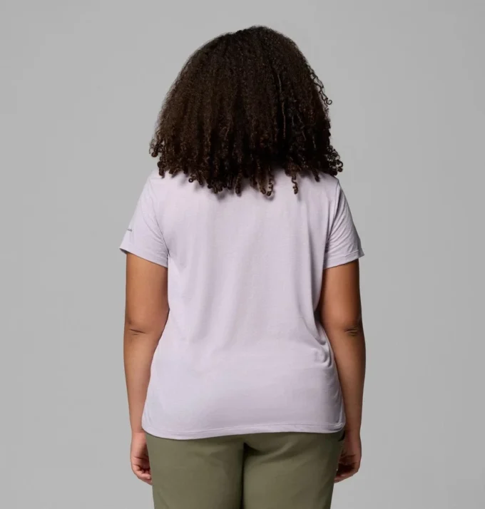 Women Ruby Springs™ Graphic Fitted Short Sleeve Shirt – Plus Size