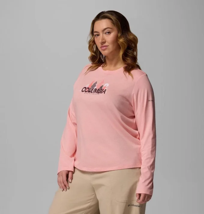 Women Ruby Springs™ Graphic Long Sleeve T-Shirt – Plus Size