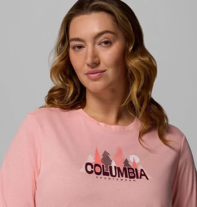 Women Ruby Springs™ Graphic Long Sleeve T-Shirt – Plus Size