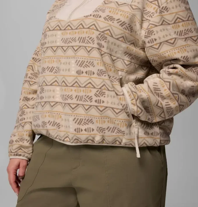 Women Sequoia Grove™ Printed Half Zip Jacket – Plus Size