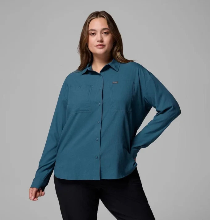 Women Silver Ridge™ Utility Long Sleeve Shirt – Plus Size Women Silver Ridge™ Utility Long Sleeve Shirt – Plus Size
