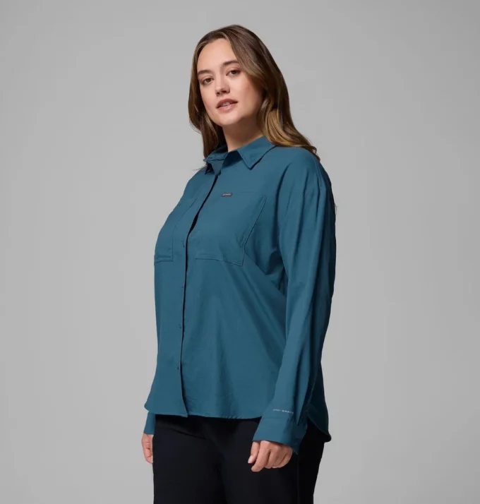 Women Silver Ridge™ Utility Long Sleeve Shirt – Plus Size Women Silver Ridge™ Utility Long Sleeve Shirt – Plus Size