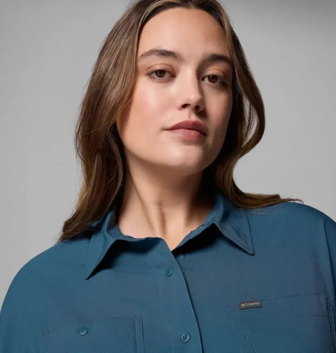 Women Silver Ridge™ Utility Long Sleeve Shirt – Plus Size Women Silver Ridge™ Utility Long Sleeve Shirt – Plus Size