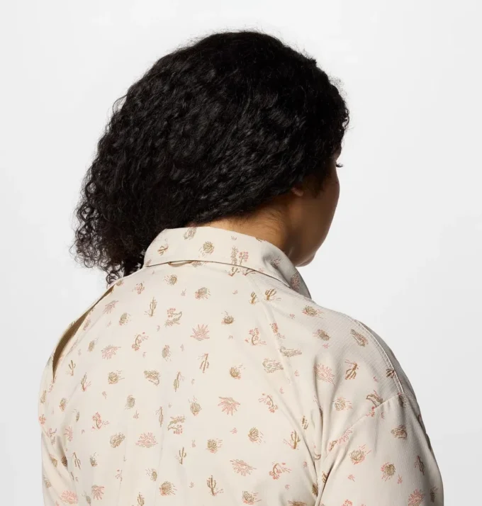 Women Silver Ridge™ Utility Patterned Long Sleeve Shirt – Plus Size