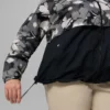 Women Spire Valley™ Printed Windbreaker – Plus Size