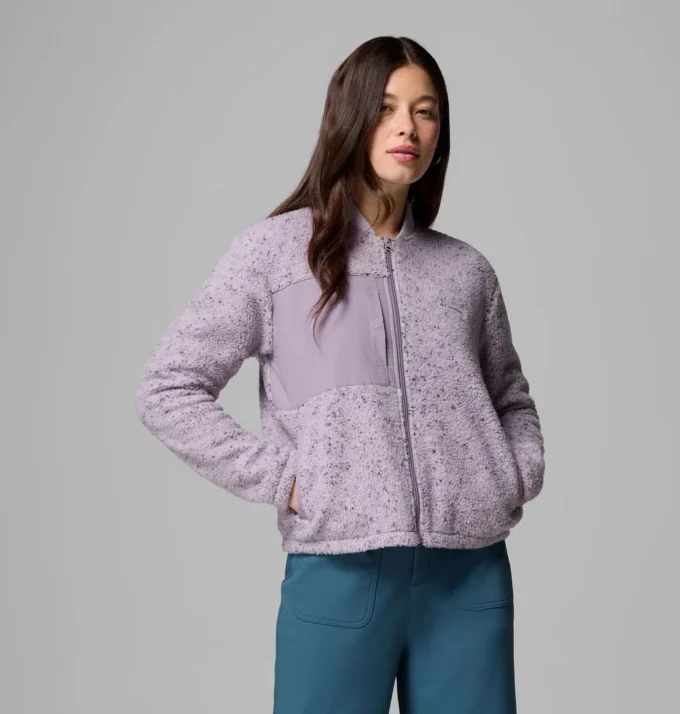Women Stellar Path™ Fleece Bomber Full Zip Jacket Women Stellar Path™ Fleece Bomber Full Zip Jacket