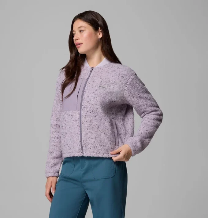 Women Stellar Path™ Fleece Bomber Full Zip Jacket Women Stellar Path™ Fleece Bomber Full Zip Jacket