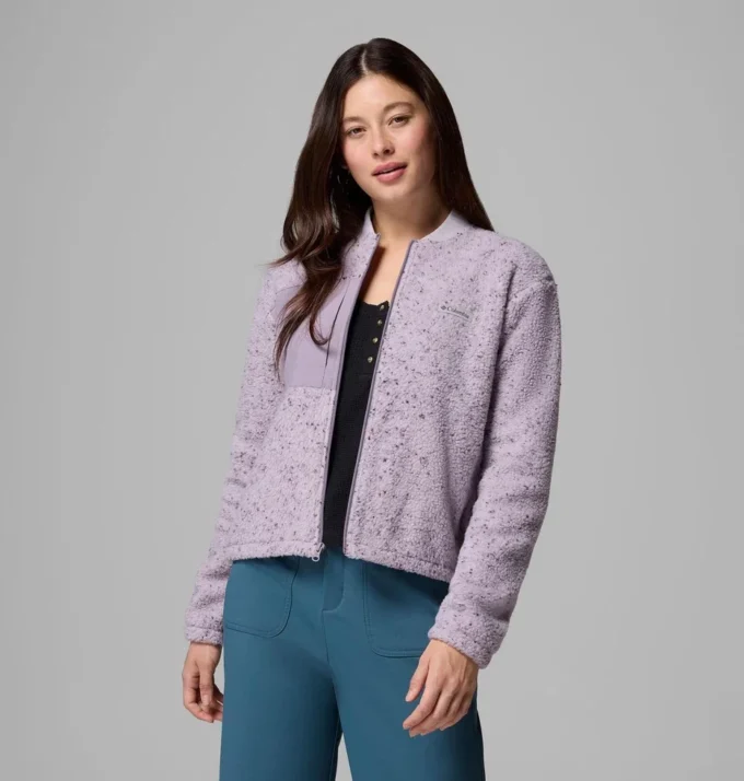 Women Stellar Path™ Fleece Bomber Full Zip Jacket Women Stellar Path™ Fleece Bomber Full Zip Jacket
