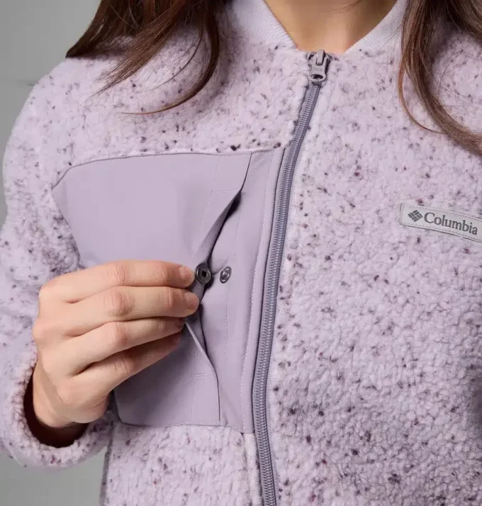 Women Stellar Path™ Fleece Bomber Full Zip Jacket Women Stellar Path™ Fleece Bomber Full Zip Jacket