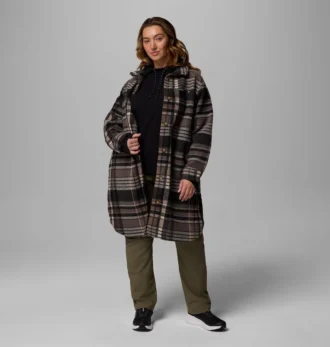 Women Wildest Venture™ Long Fleece Coat – Plus Size Women Wildest Venture™ Long Fleece Coat – Plus Size