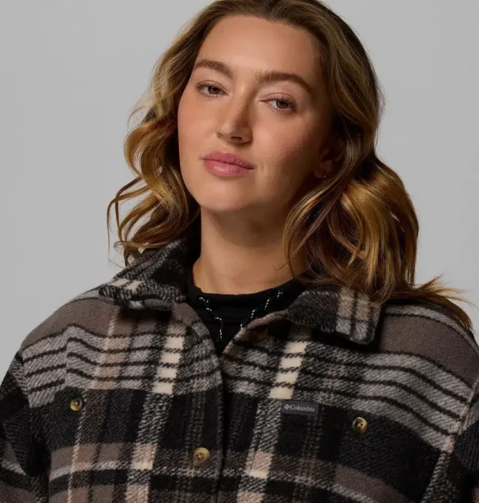Women Wildest Venture™ Long Fleece Coat – Plus Size