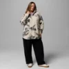 Women Winter Warmth™ Printed Full Zip Hoodie – Plus Size