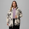 Women Winter Warmth™ Printed Full Zip Hoodie – Plus Size
