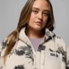 Women Winter Warmth™ Printed Full Zip Hoodie – Plus Size